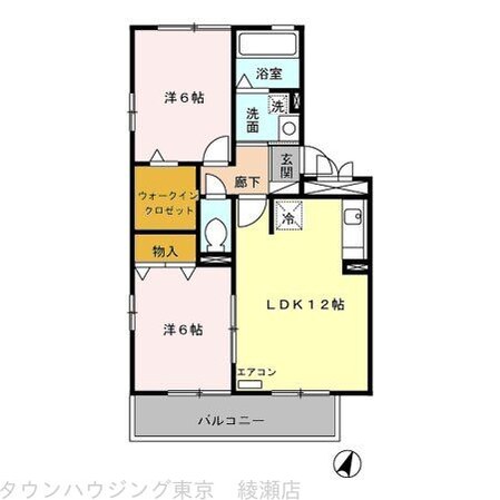 ロイヤルヒル Ｎｏｒｔｈ・Ｓｏｕｔｈの物件間取画像